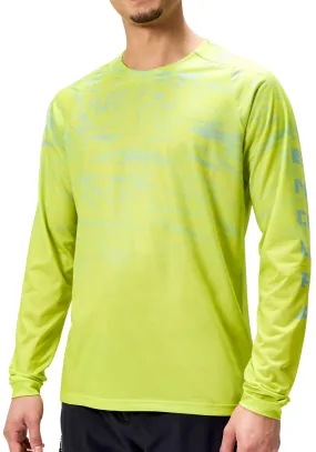 Endura Marble LTD Printed Long Sleeve Mens Cycling Jersey - Green Comfy Essentials Wear