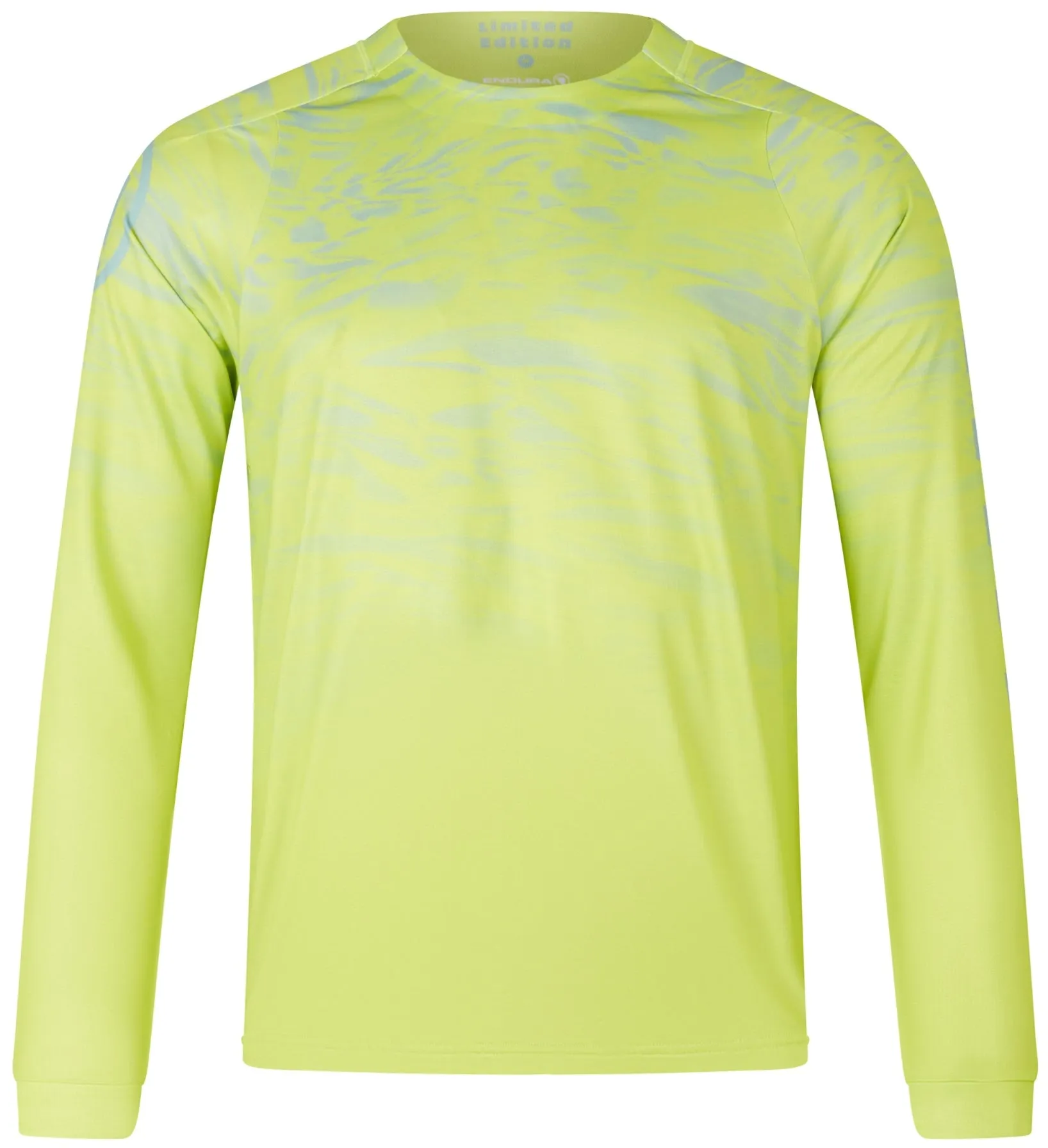 Flexible Weave Endura Marble LTD Printed Long Sleeve Mens Cycling Jersey - Green