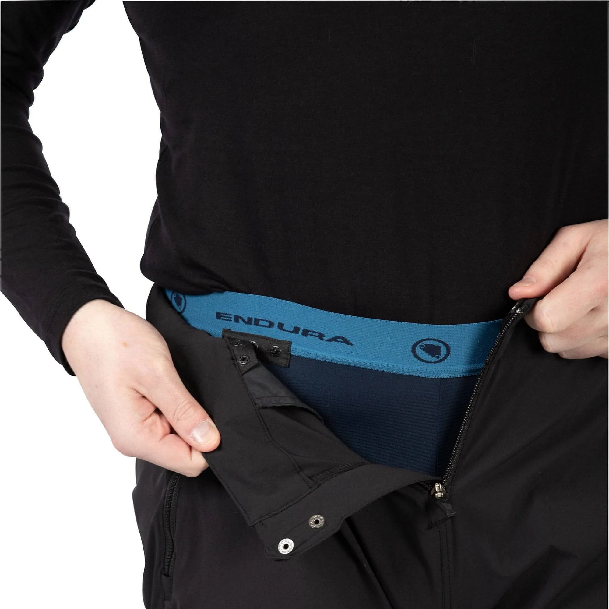 Endura MT500 Burner Lite Mens Cycling Trousers - Black Anti Pilling Treatment