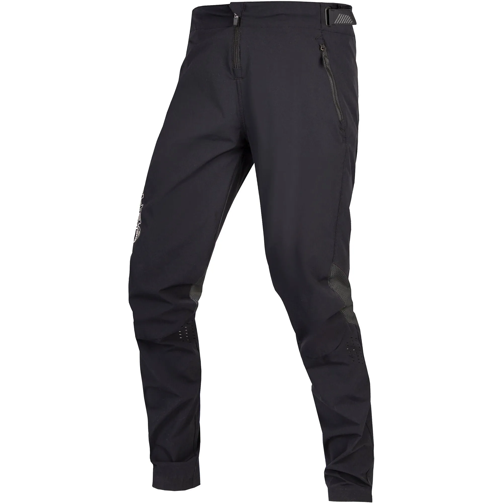 HiddenDrawcord Durable Twill Endura MT500 Burner Lite Mens Cycling Trousers - Black