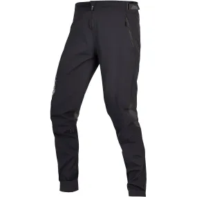 HiddenDrawcord Durable Twill Endura MT500 Burner Lite Mens Cycling Trousers - Black