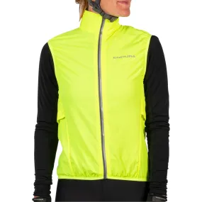 Endura Pakagilet Womens Cycling Gilet - Yellow Frost Shield