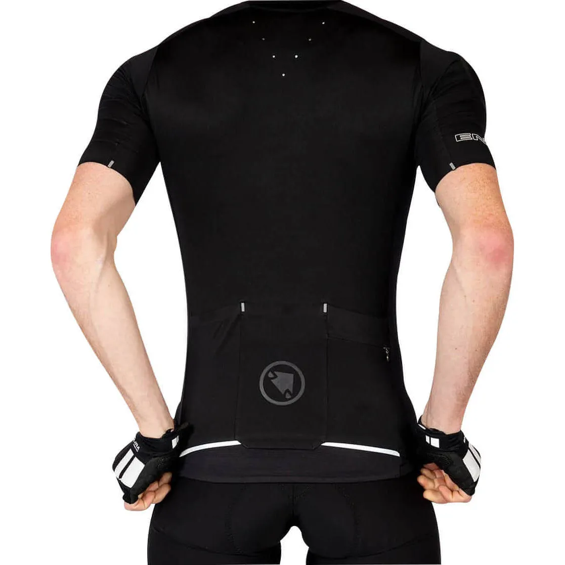 Garment Dyed Finish Endura Pro SL Short Sleeve Mens Cycling Jersey - Black