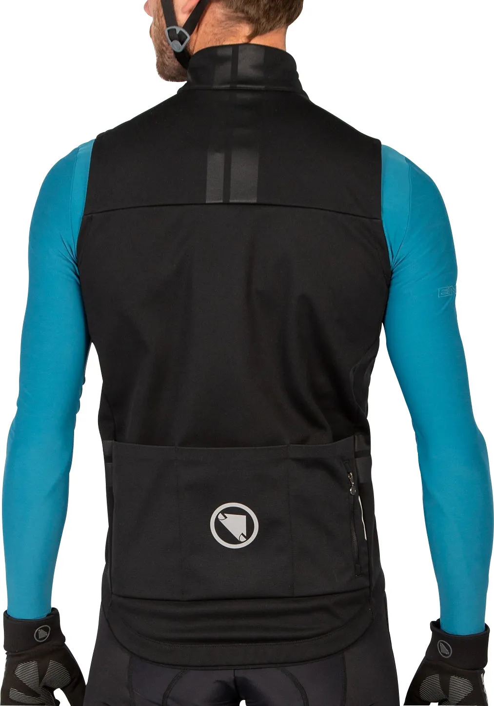 Stretchable Material Endura Windchill II Mens Cycling Gilet - Black