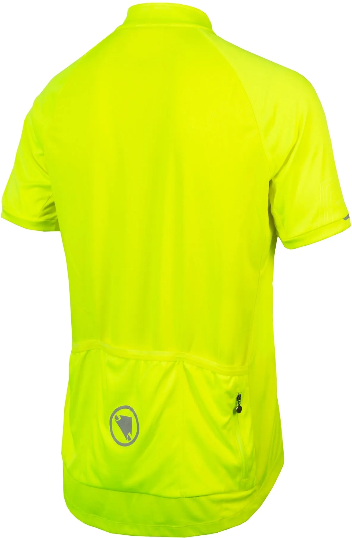 Endura Xtract II Short Sleeve Mens Cycling Jersey - Yellow Ribbed Collar Design