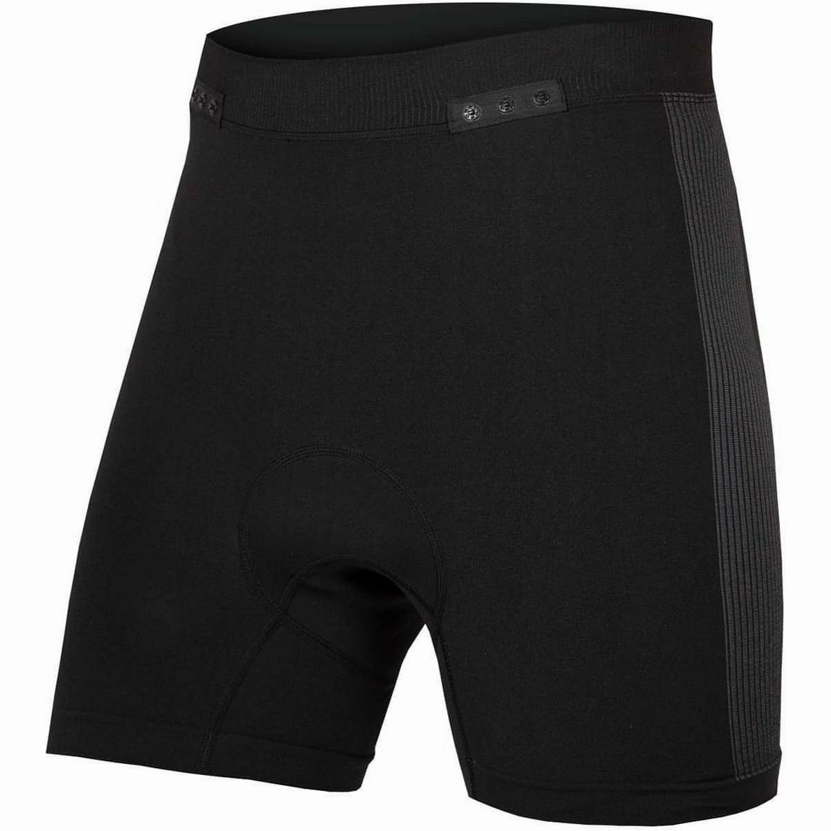 Casual Elegance ReinforcedStressPoints Endura Engineered Padded Mens Undershorts With ClickFast - Black