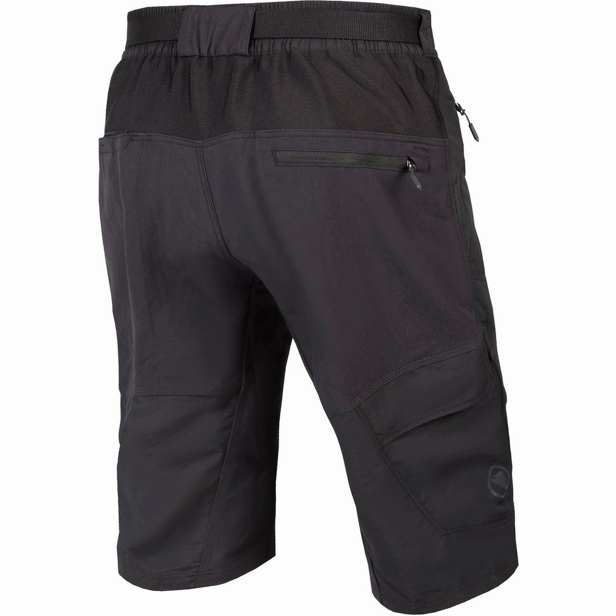 Tactical Attachment Loops Endura Hummvee Mens Baggy Cycling Shorts With Liner - Black