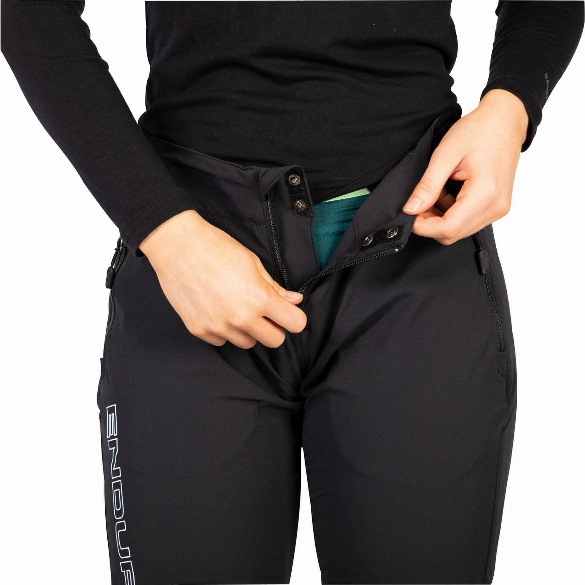 Durable Fit Endura MT500 Burner Lite Womens Cycling Trousers - Black