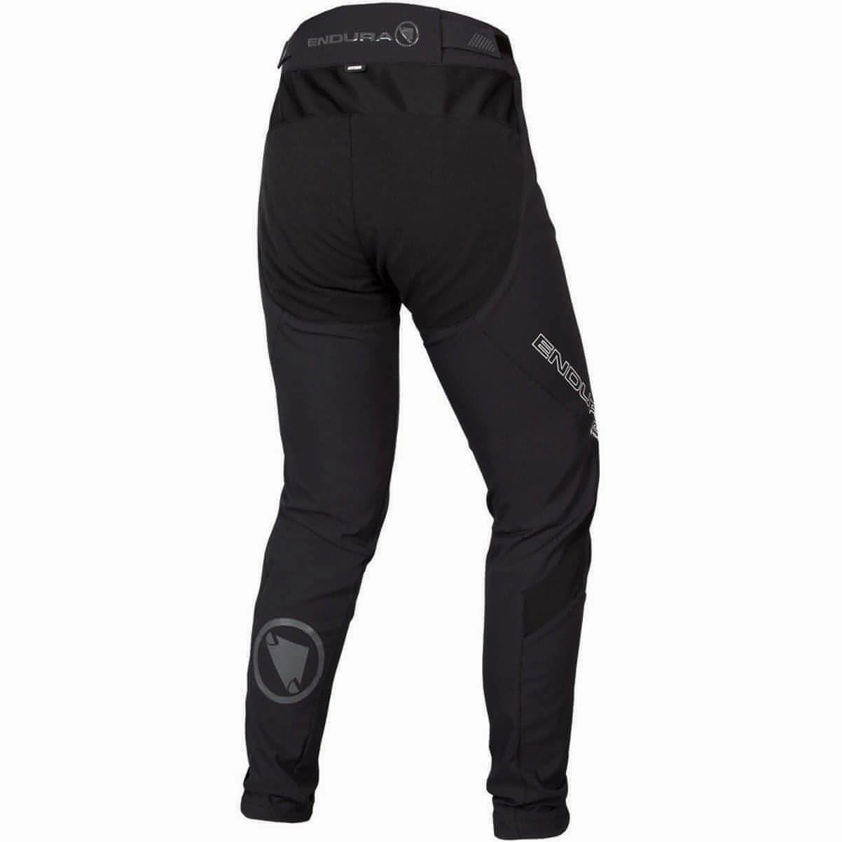 Endura MT500 Burner Womens Cycling Trousers - Black Frayed hem Anti Static Fabric