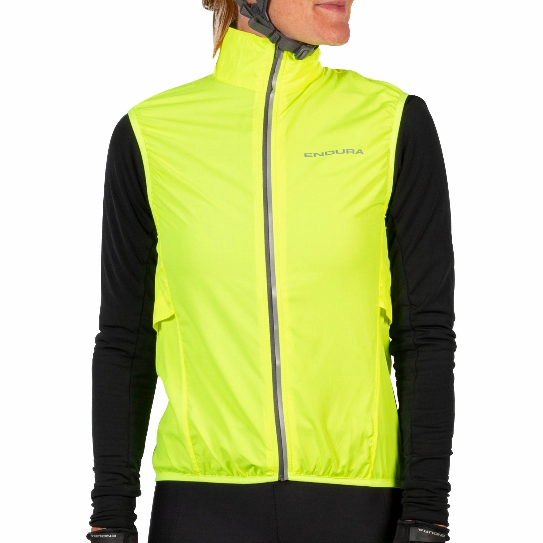 Endura Pakagilet Womens Cycling Gilet - Yellow Frost Shield
