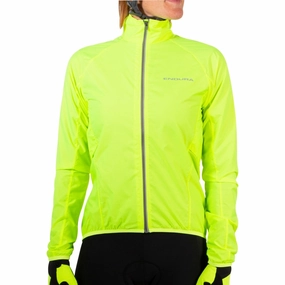 Endura Pakajak Womens Cycling Jacket - Yellow Declare