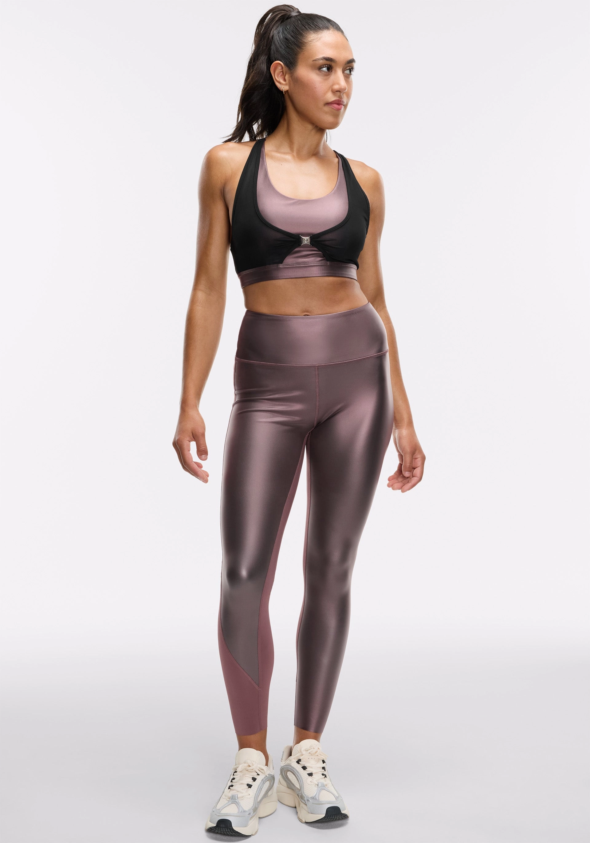 Endurance Light Liquid Metal Tight Form Fitting Sleek Stretch