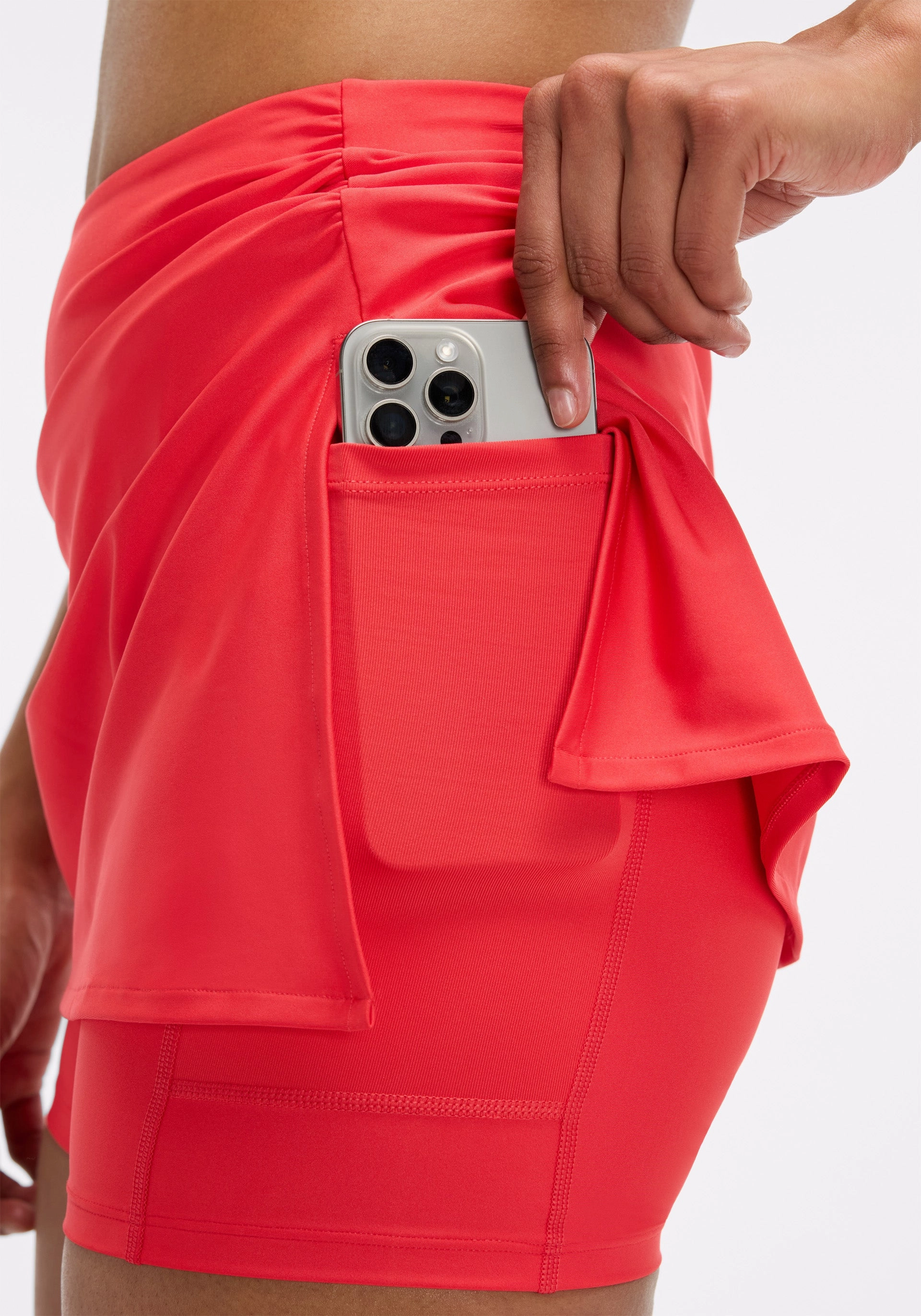 Endurance Light Ruched Skort Underwear Sport Layer