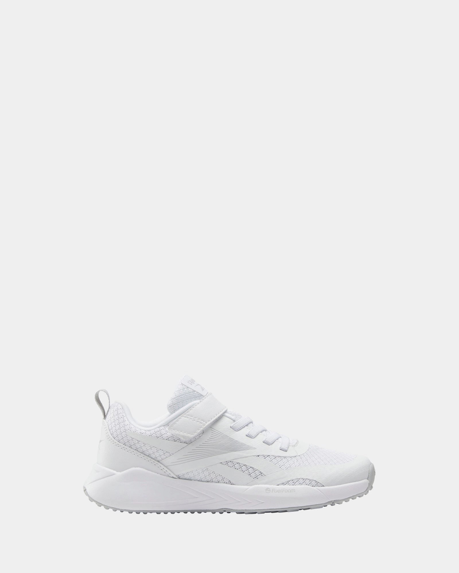 Energen Run Elastic Lace &amp; Top White/Grey/White Full Grip