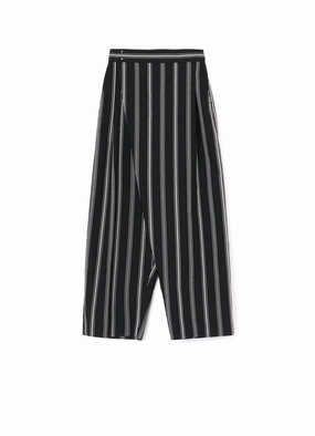 Urban Edge Relaxed fit wear HARD TWISTED STRIPE PLEATED PANTS