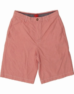 Easy Wear IZOD Mens Chino Shorts W32 Medium Red Cotton