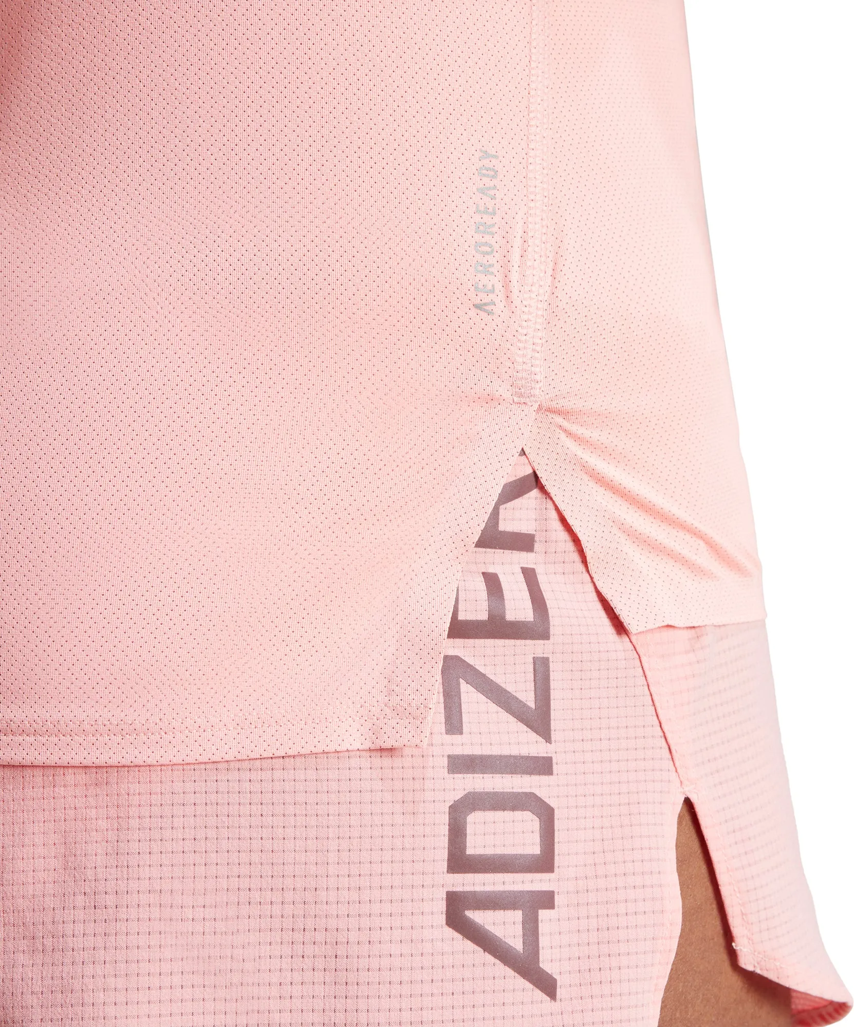 adidas Adizero Short Sleeve Womens Running Top - Pink Easy Wear Option