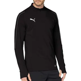 Puma Final Half Zip Long Sleeve Mens Training Top - Black Fresh Outfit Style