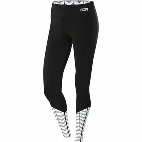 Fitness Mode Soft Wear TCA Impulse Printed Womens Long Running Tights - Black