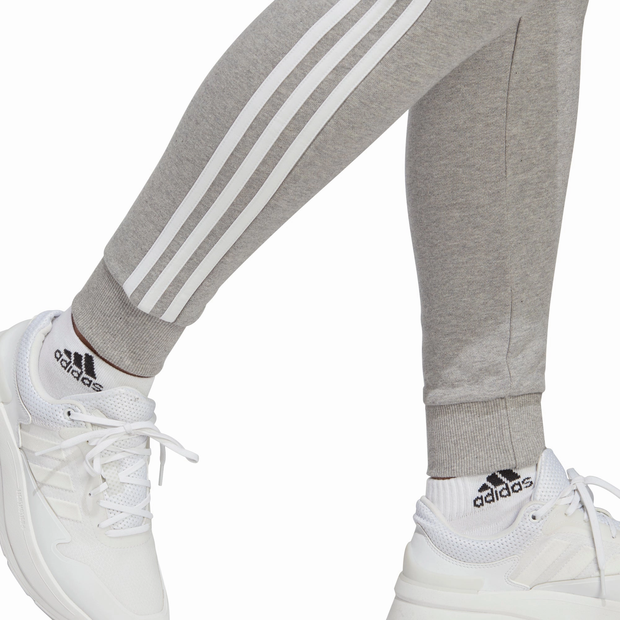 Work Friendly adidas Essentials 3 Stripes Womens Joggers - Grey
