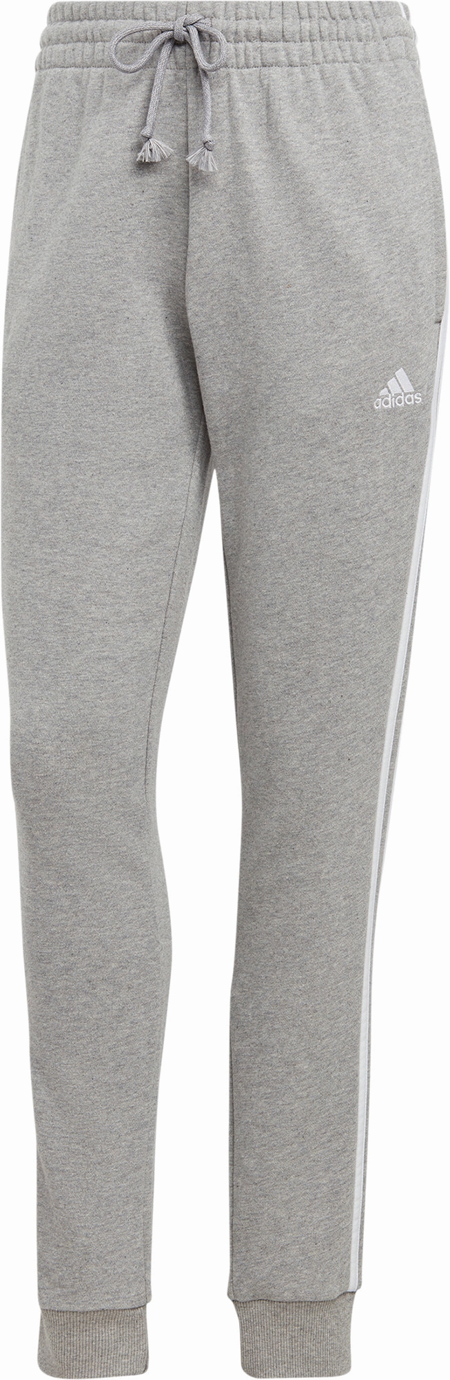 Dynamic Flex Panels Slim Look adidas Essentials 3 Stripes Womens Joggers - Grey