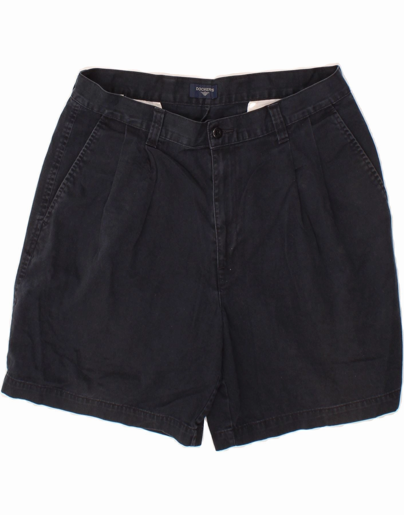 Comfy Waistband DOCKERS Mens Chino Shorts W34 Large  Navy Blue