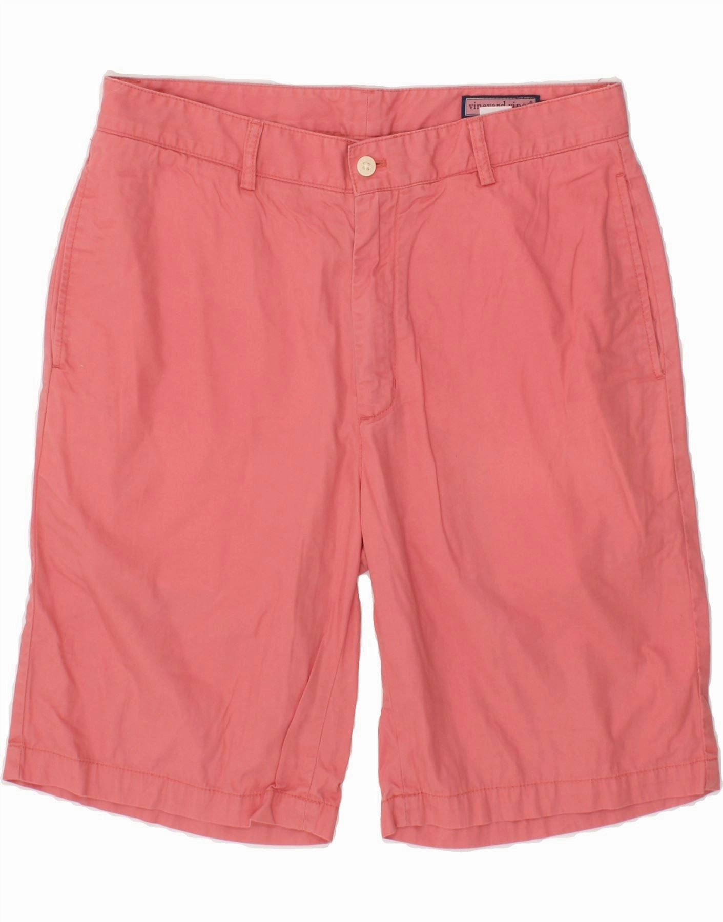 VINEYARD VINES Mens Chino Shorts W34 Large  Pink Cotton high - rise