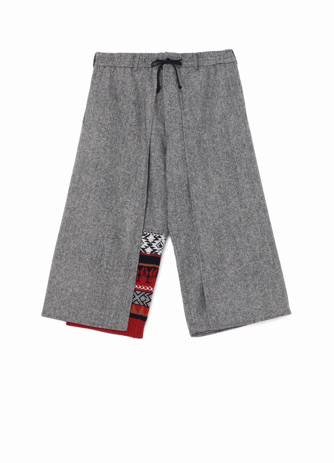 Plus-size option ETERMINE NEP TWEED   NORDIC PATTERN KNIT WRAP PANTS