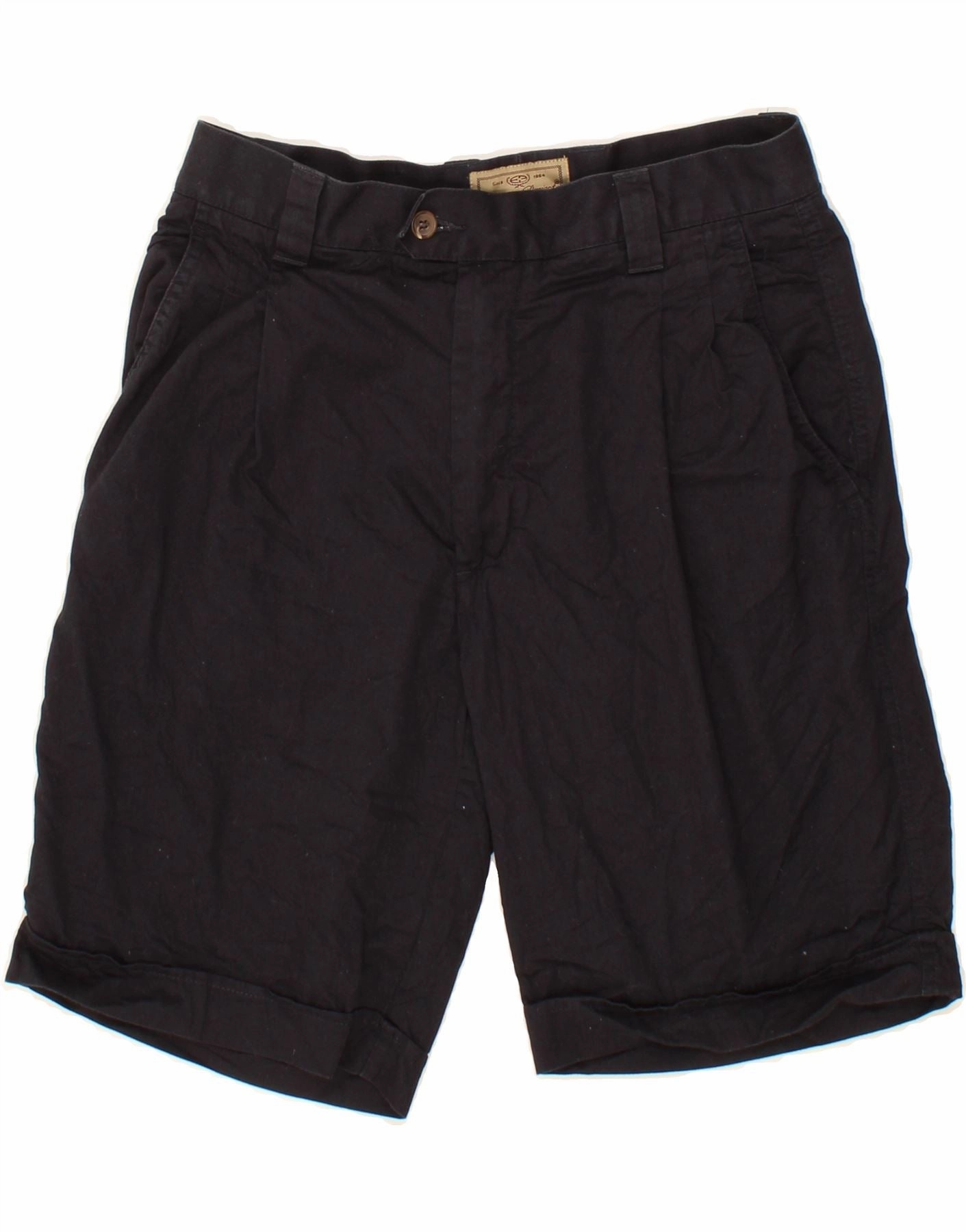 EUROPEAN PROJECT Mens Chino Shorts IT 46 Small W28  Navy Blue Cotton Abrasion Resistant Surface