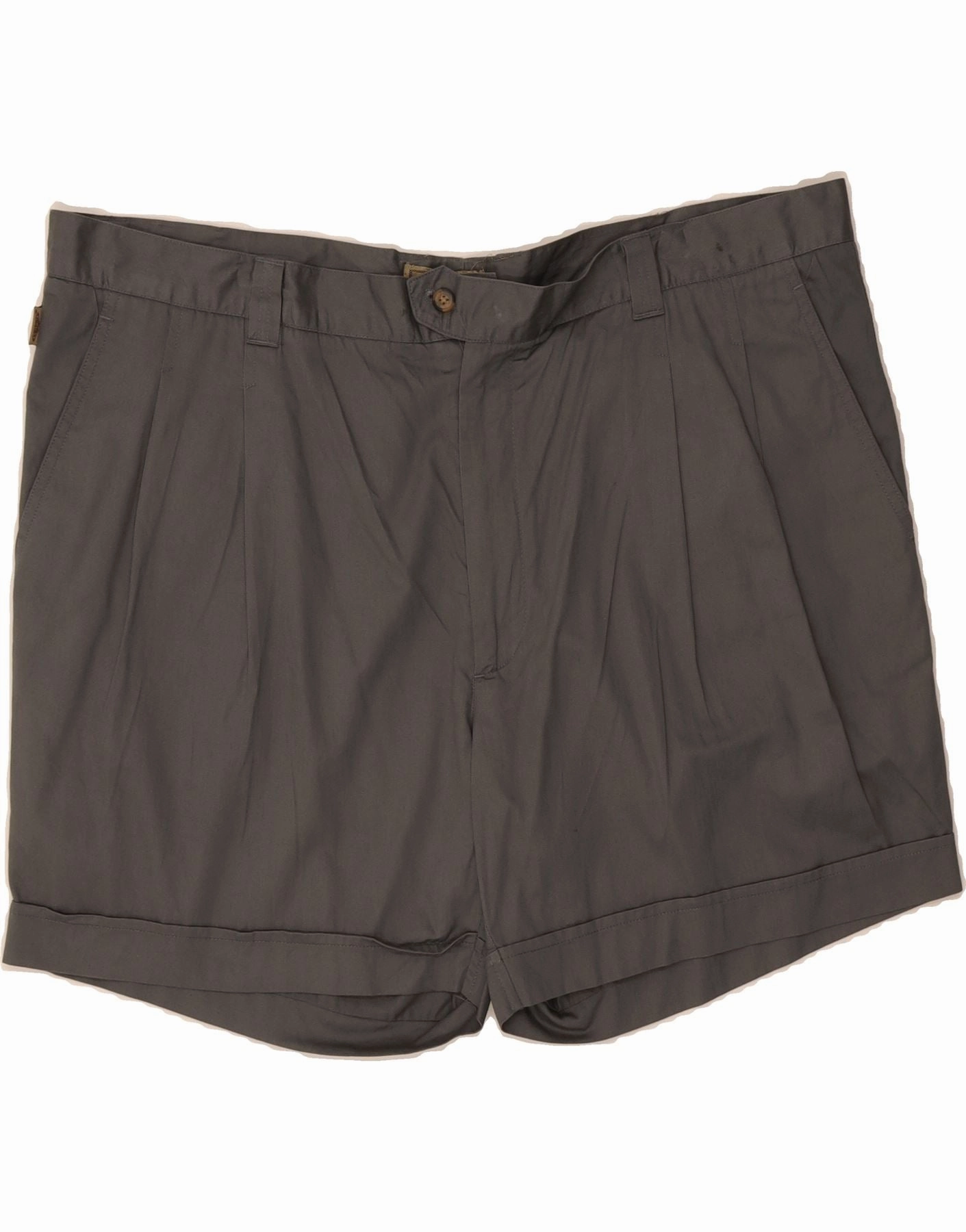 meditation wear Multi Pocket Functionality EUROPEAN PROJECT Mens Pegged Chino Shorts W42 2XL Grey Cotton