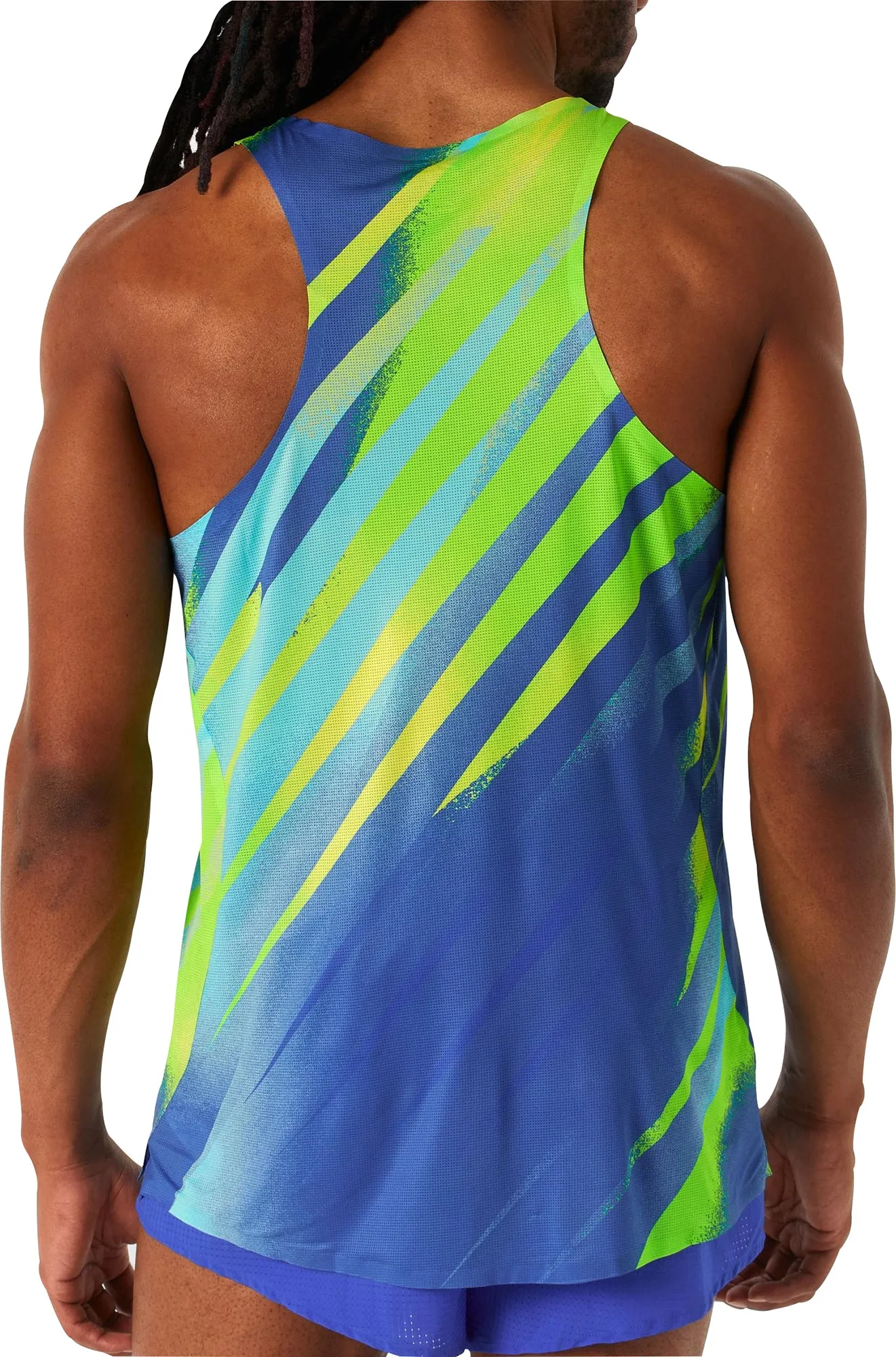 Cotton Blend Casual Layers Brooks Elite Mens Running Vest - Blue
