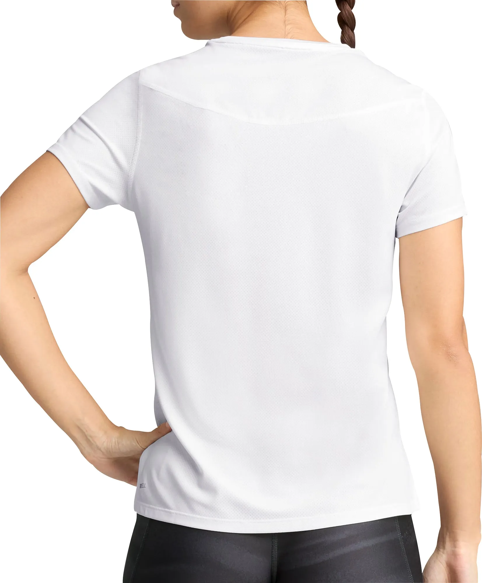 Casual Elegance Fashion-Ready Puma Run Graphic Mesh Short Sleeve Womens Running Top - White