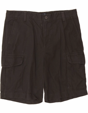 CHAPS Mens Cargo Shorts W38 XL Black Cotton men's option tall size