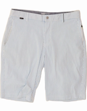 neon colors Abrasion Resistant Fabric NIKE Mens Dri Fit Chino Shorts W32 Medium Blue Pinstripe