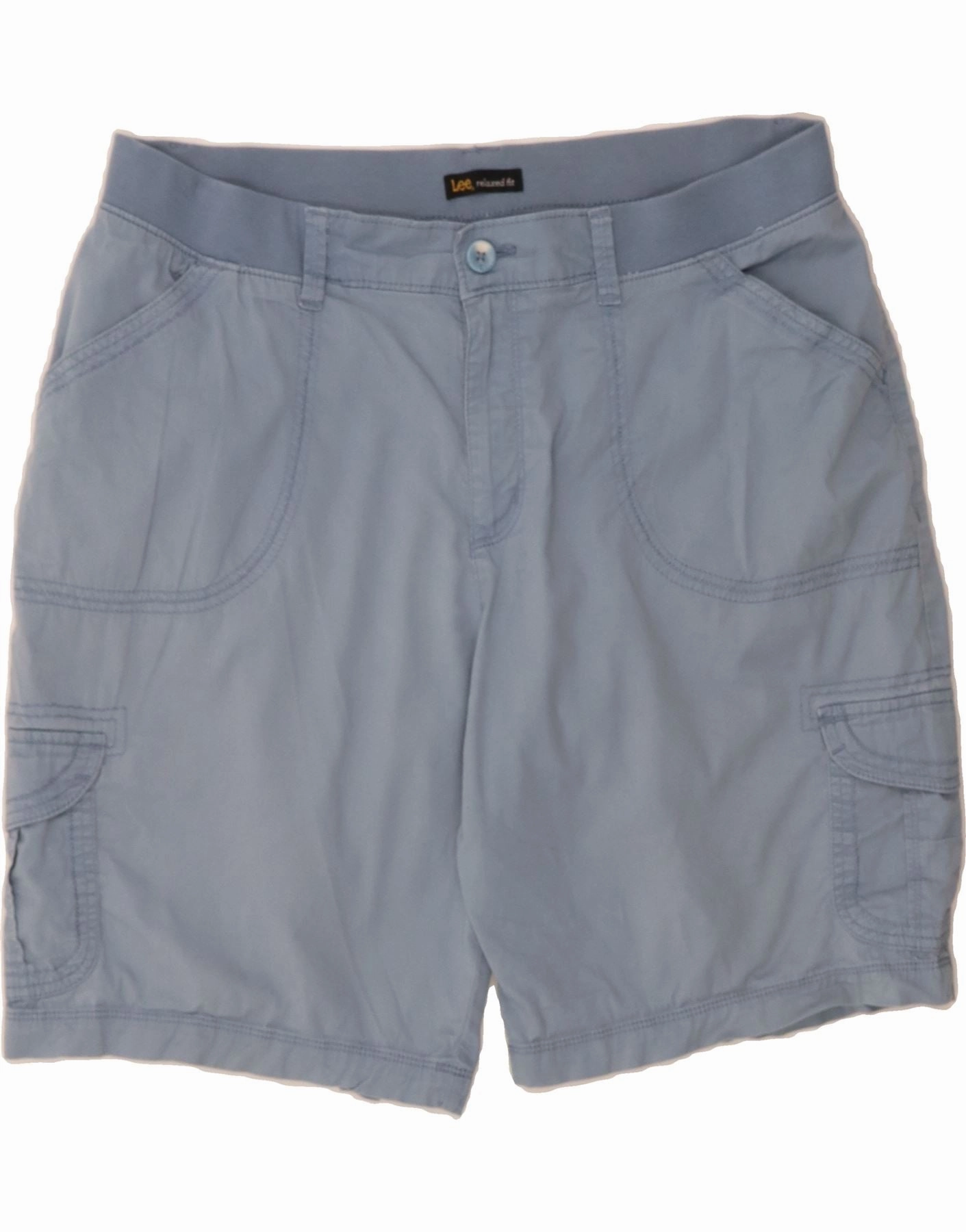 Non Slip Inner Grip LEE Mens Relaxed Fit Cargo Shorts  W40 XL Blue