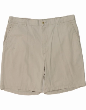 Swimwear IZOD Mens Chino Shorts W42 2XL White Cotton