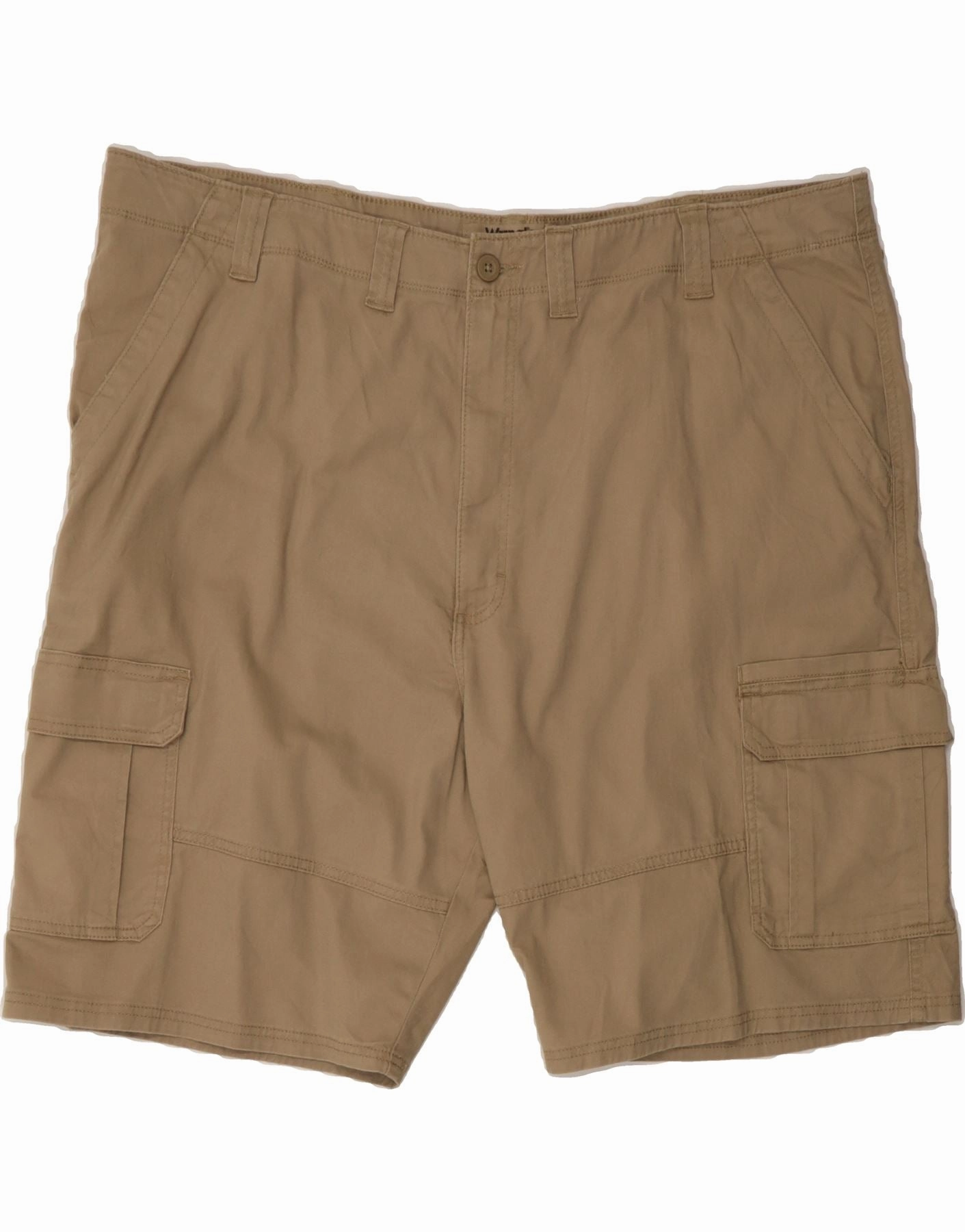 Birthday gift Trendy Fit WRANGLER Mens Cargo Shorts W46 3XL Beige Cotton