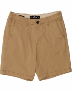 HOLLISTER Mens Chino Shorts W30 Medium  Beige Cotton rhinestone accents