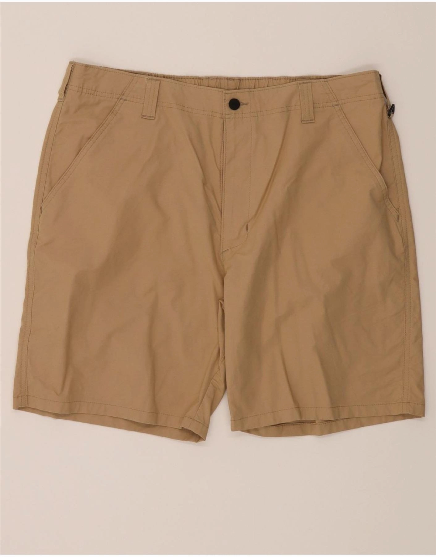 WRANGLER Mens Chino Shorts W38 XL Beige Cotton Modular Storage Design