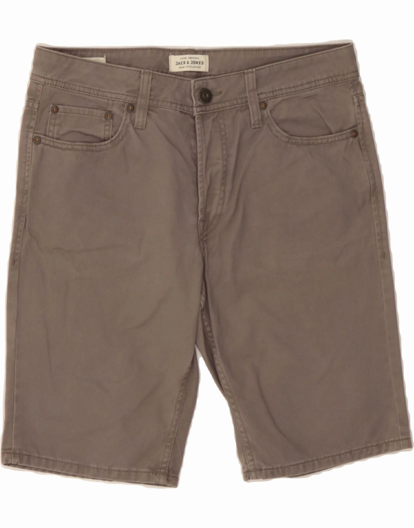 JACK & JONES Mens Casual Shorts Small W29  Grey Cotton Classic Anti Odor