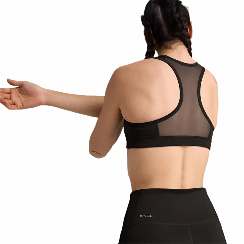 PUMA Womens 4KEEPS Bra Striped activewear Comfortable Hold