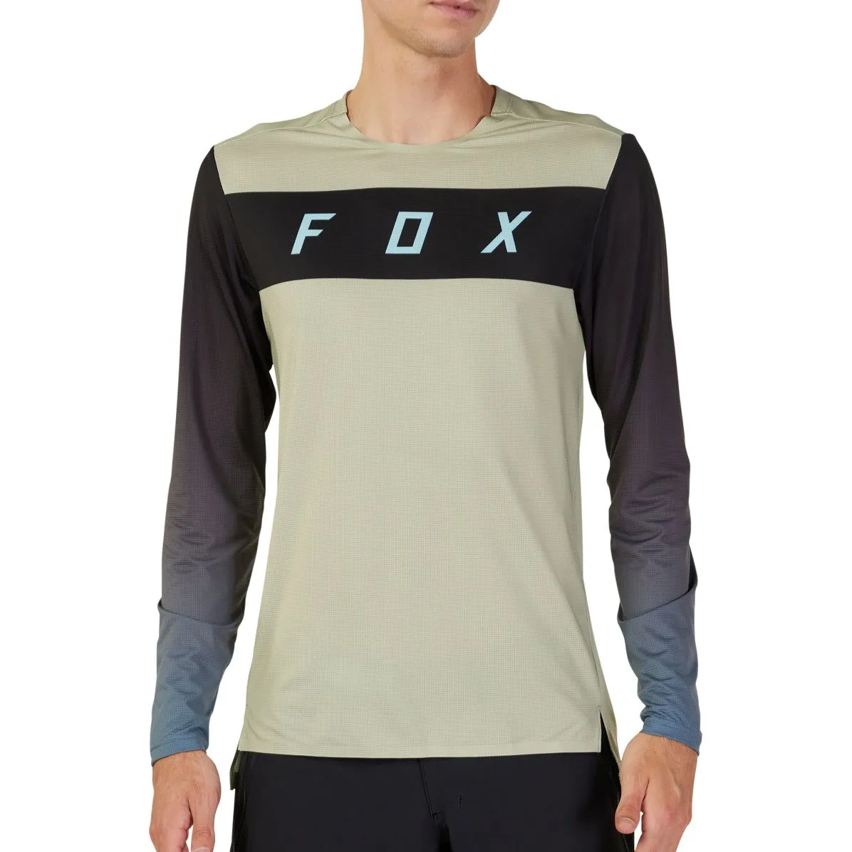 Fox Flexair Arcadia Long Sleeve Mens Cycling Jersey - Brown Sleek Layer