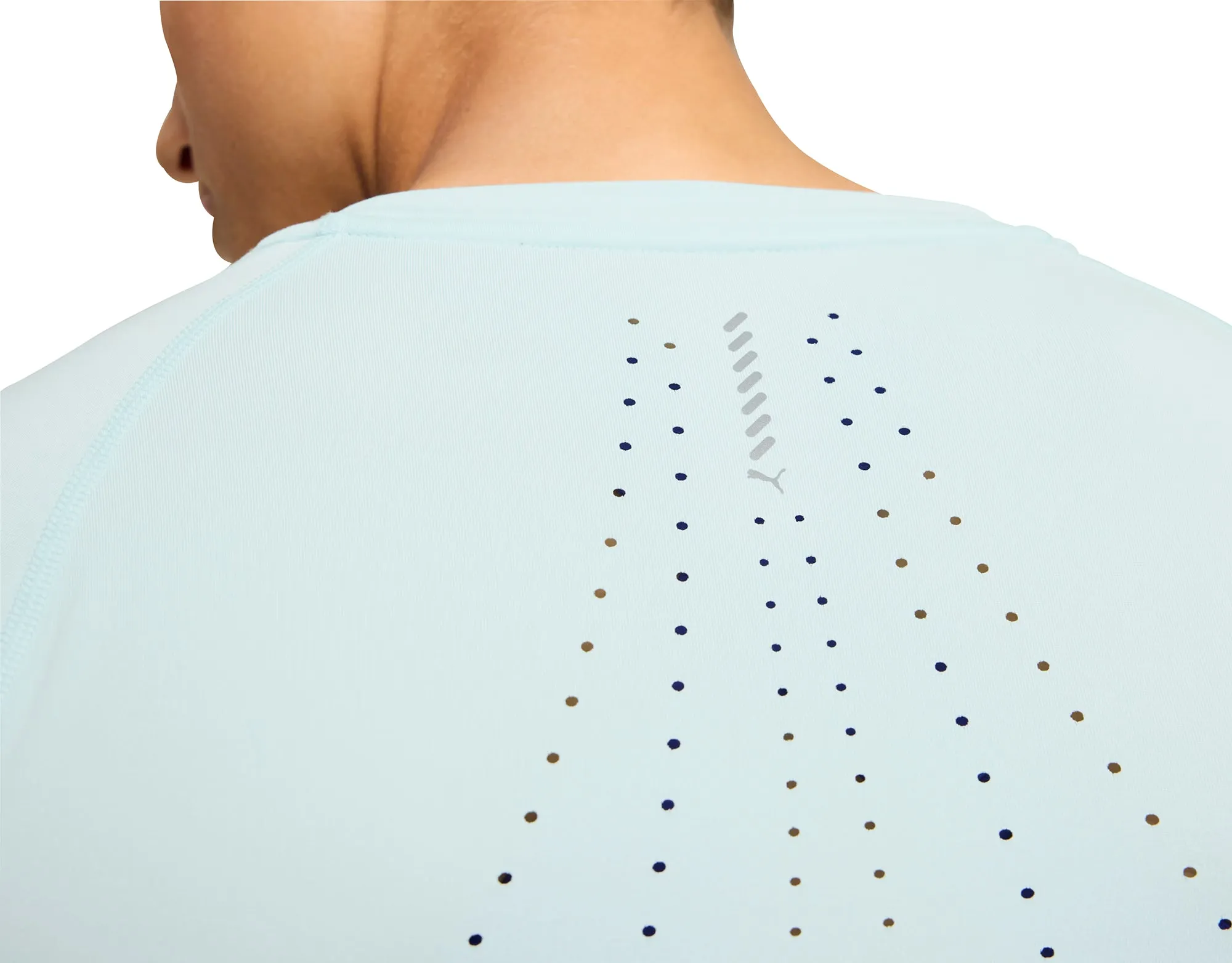 Perfect for Travel Versatile Style Trend Puma Cloudspun Long Sleeve Womens Running Top - Blue