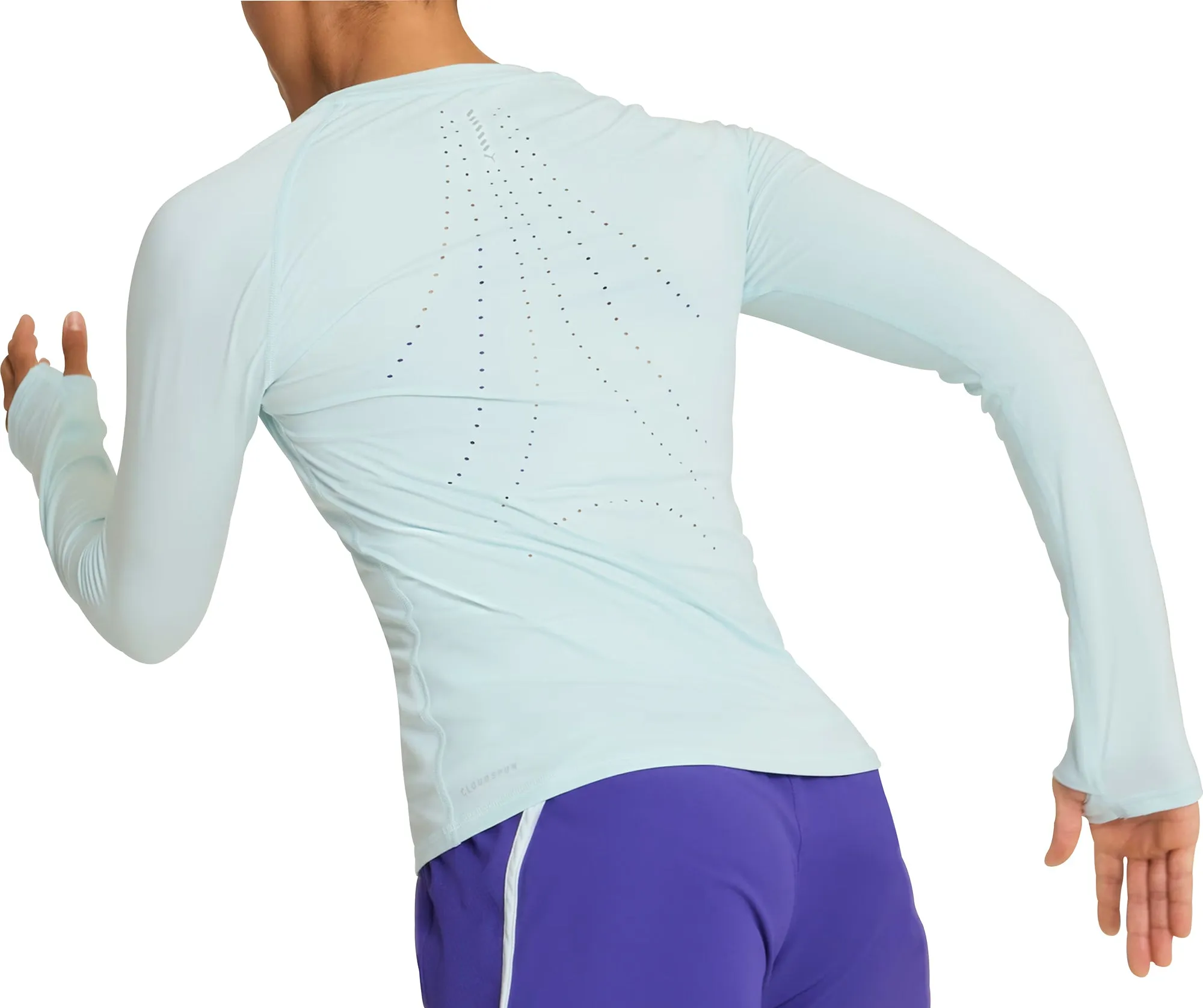 Puma Cloudspun Long Sleeve Womens Running Top - Blue Street Trend Fashion Layer