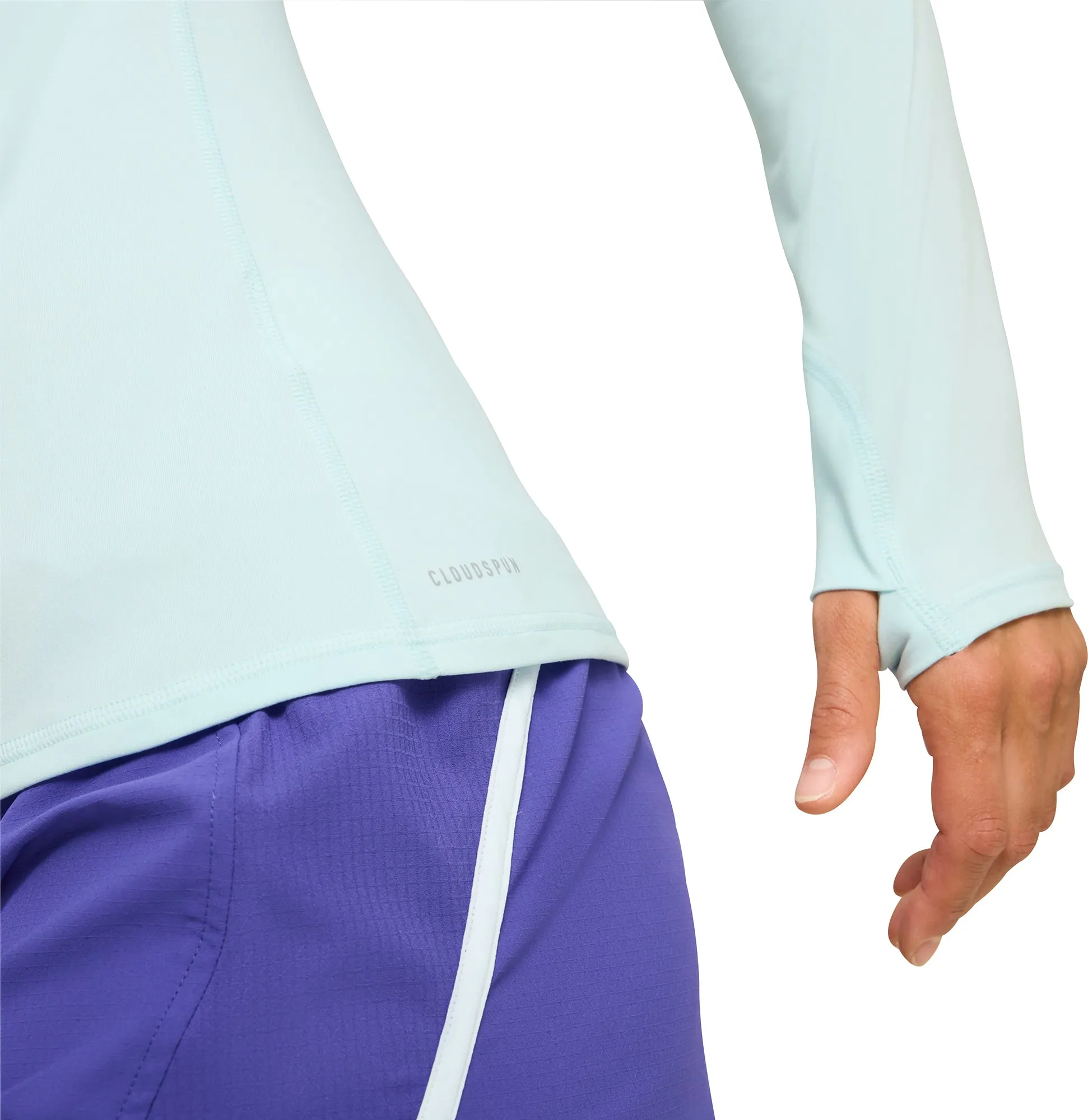 Puma Cloudspun Long Sleeve Womens Running Top - Blue UV Protection Fabric