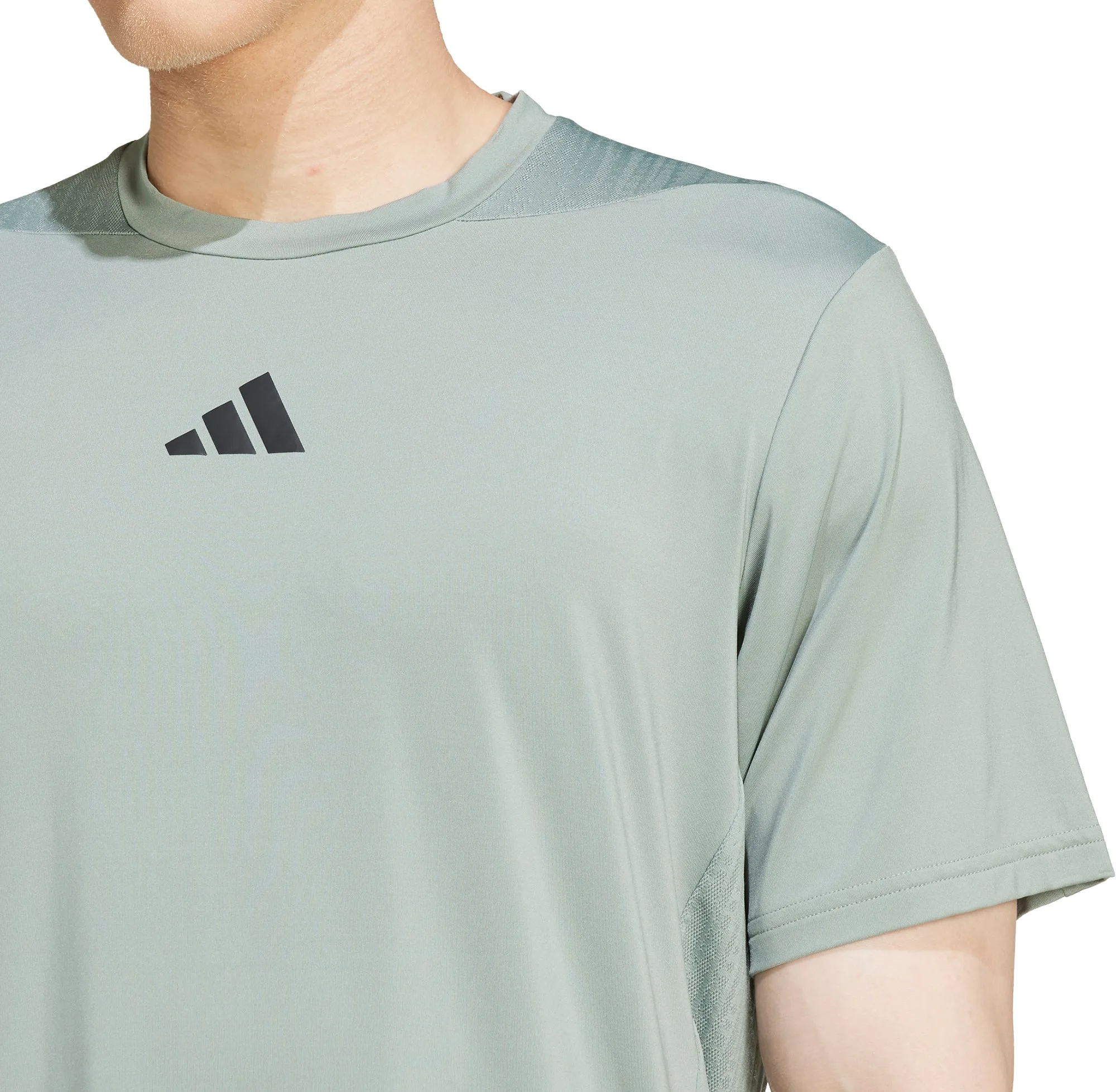 adidas Designed For Training Intensity Short Sleeve Mens Training Top - Green casual and comfortable Travel Ready