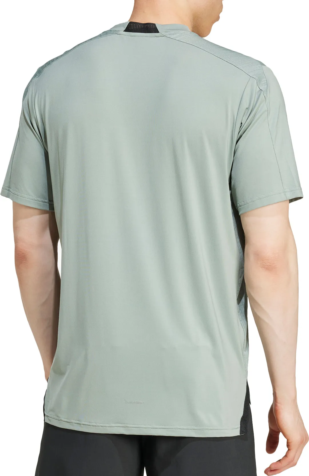 Simple yet stylish adidas Designed For Training Intensity Short Sleeve Mens Training Top - Green
