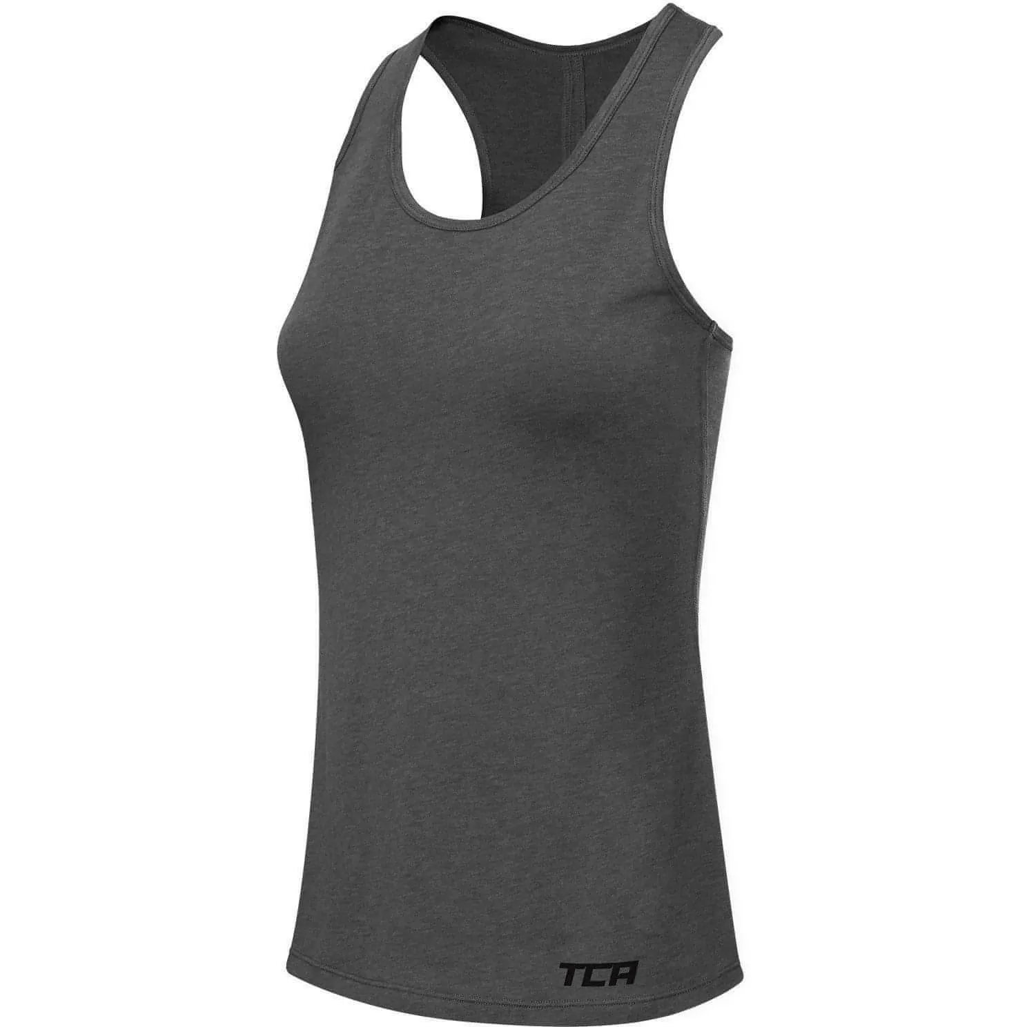 Effortless Wear ZeroWaste Production TCA Natural Performance Womens Running Vest Tank Top - Grey