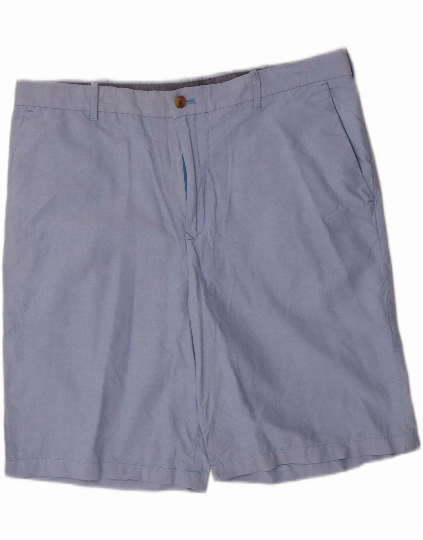 Comfortable Style No Chafe IZOD Mens Chino Shorts W40 XL Blue Cotton