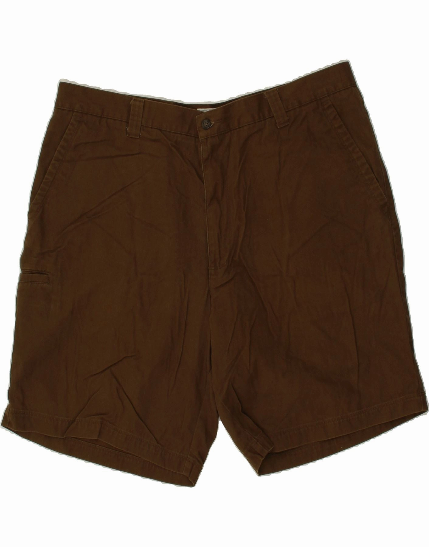 DOCKERS Mens Chino Shorts W40 XL Brown Cotton Friction Reducing Lining Noise Free Fabric